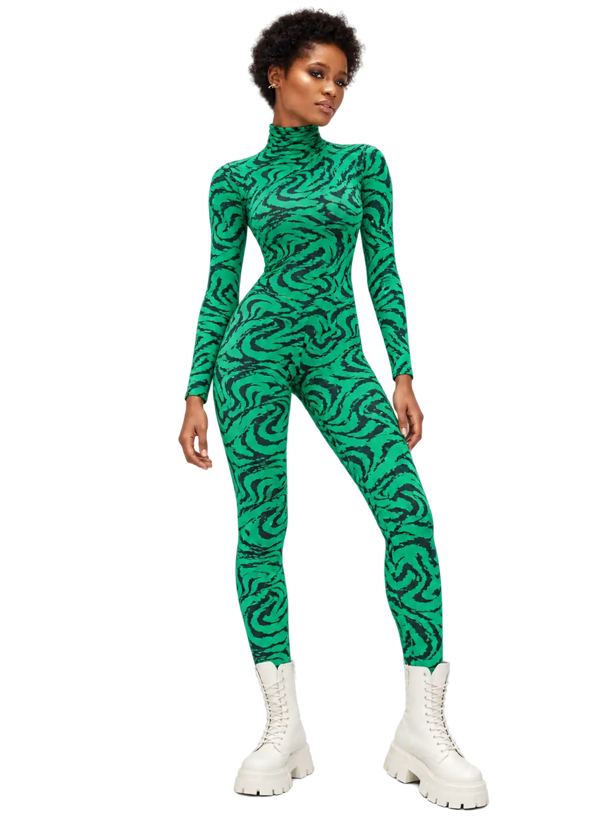 Emerald Zebra Catsuit
