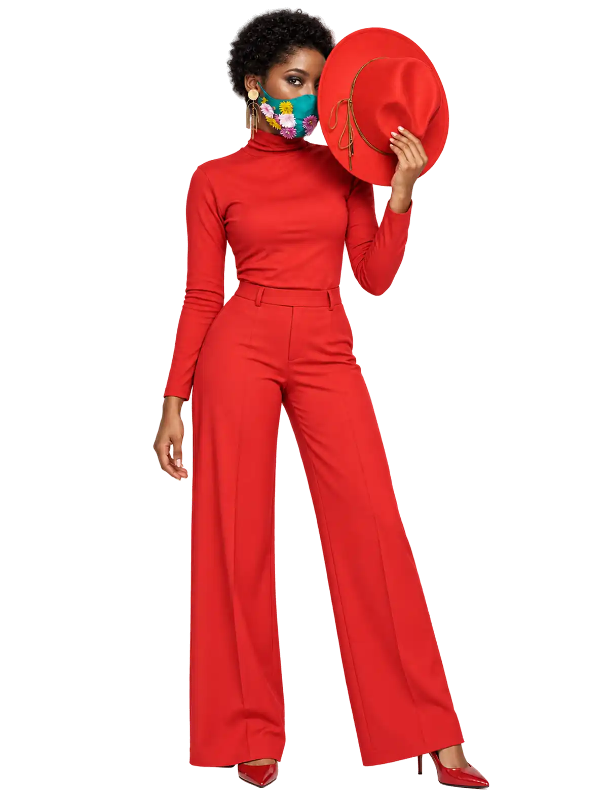 Scarlet Statement Set With Hat