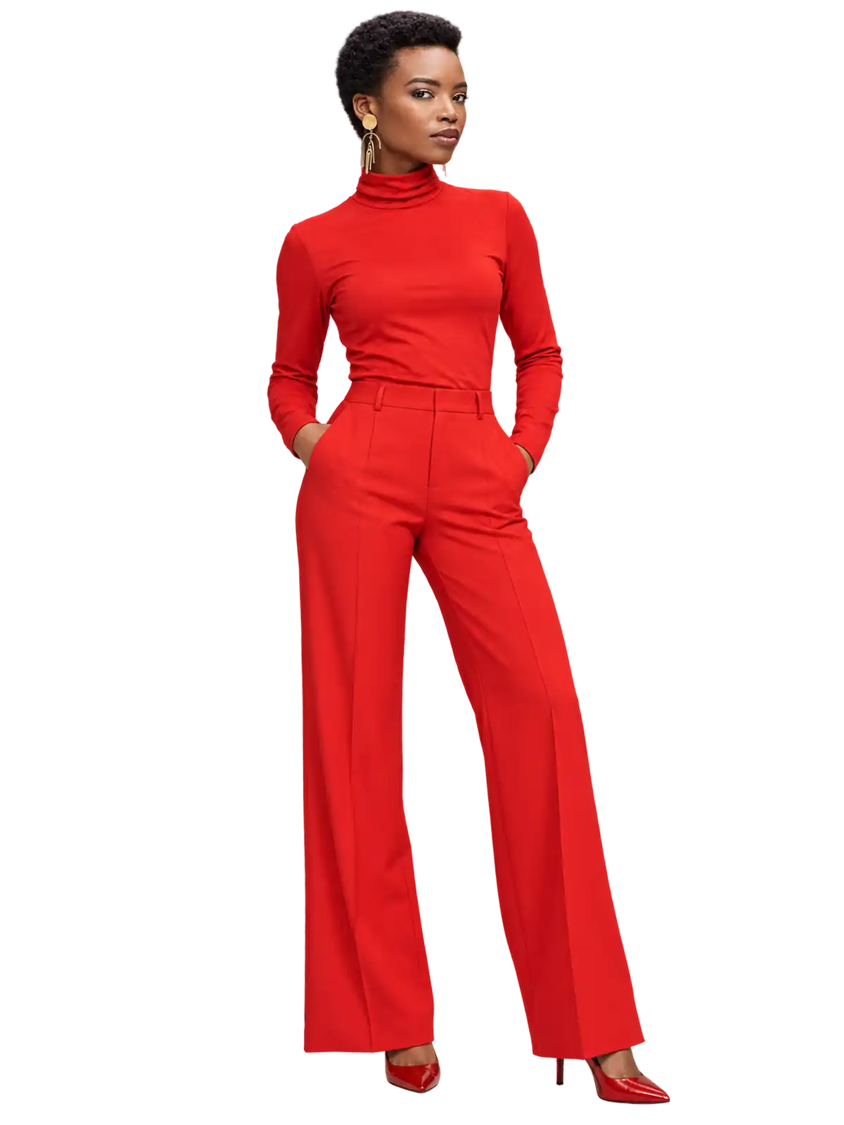 Scarlet Monochrome Trouser Set