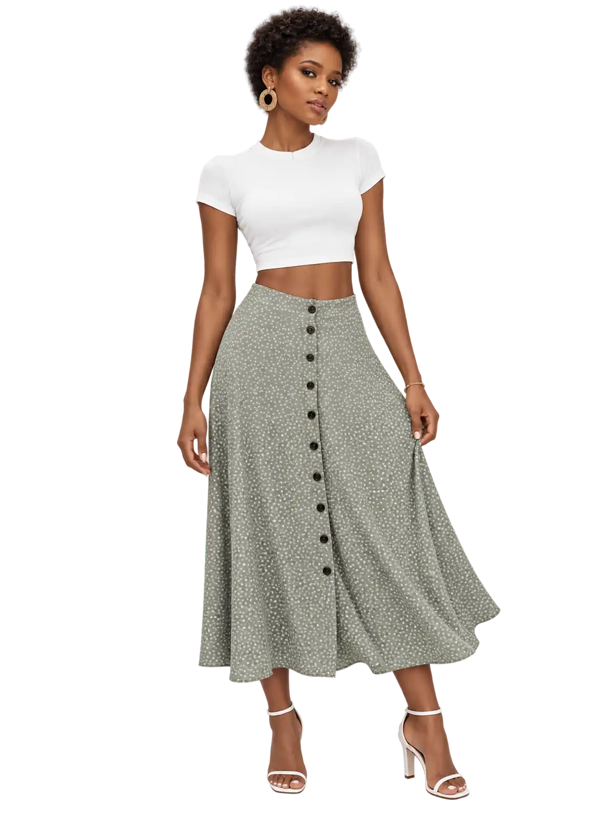 Clean White Crop Tee